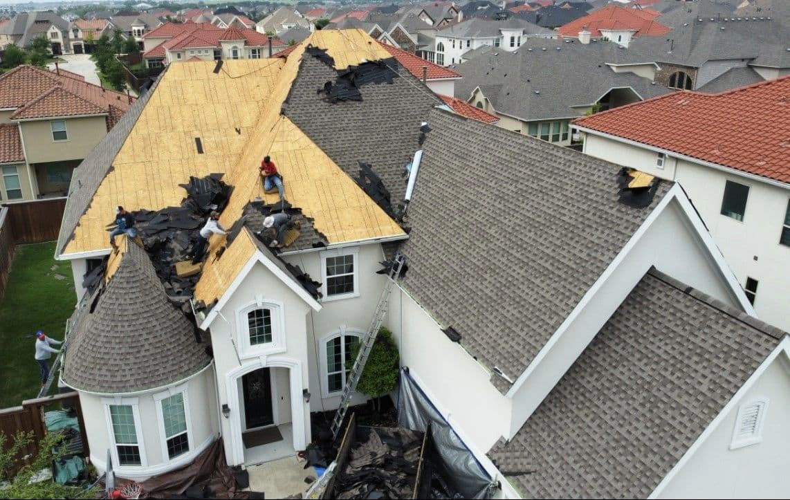 Completed exterior work