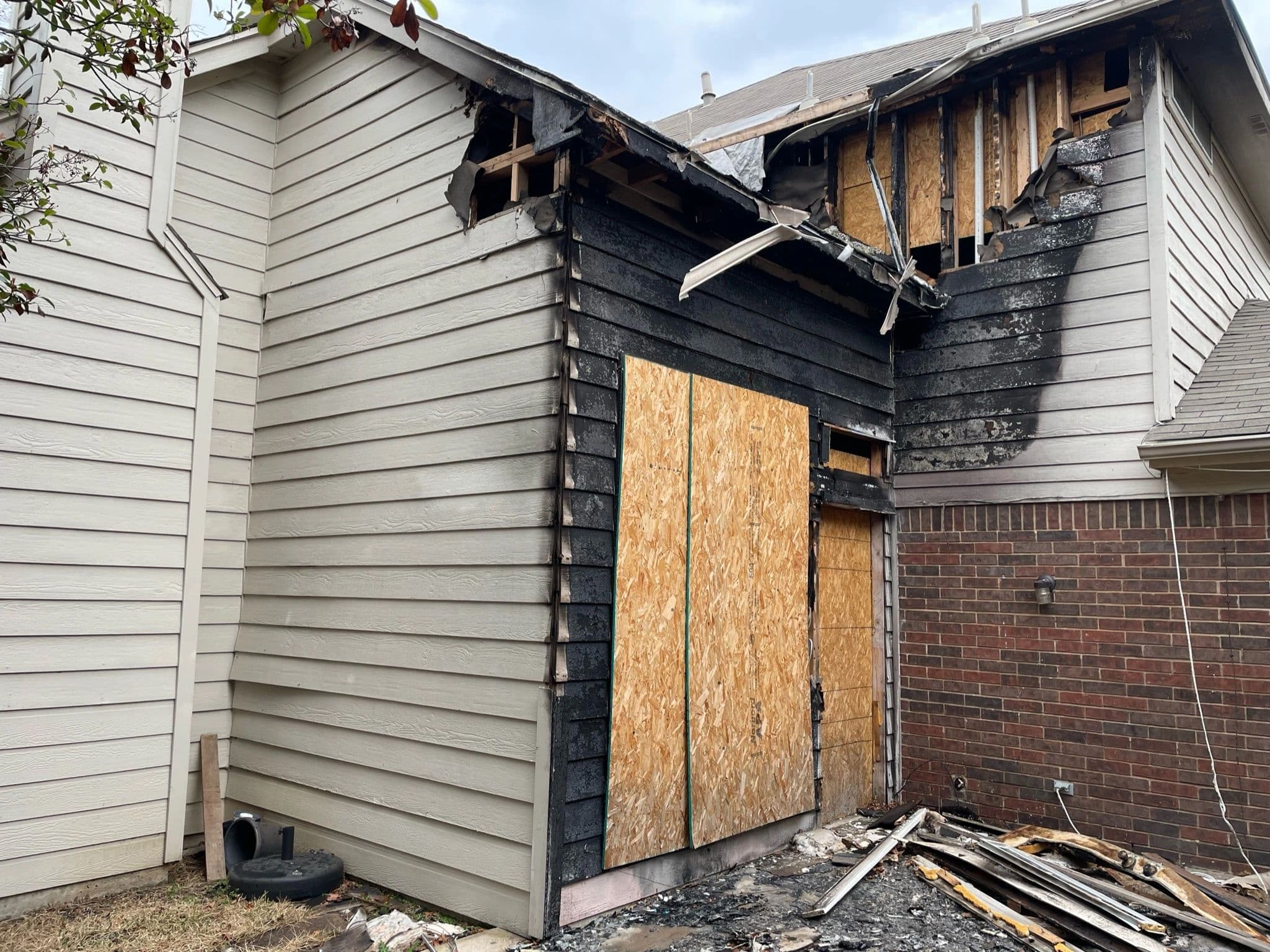 Storm damage repair completed