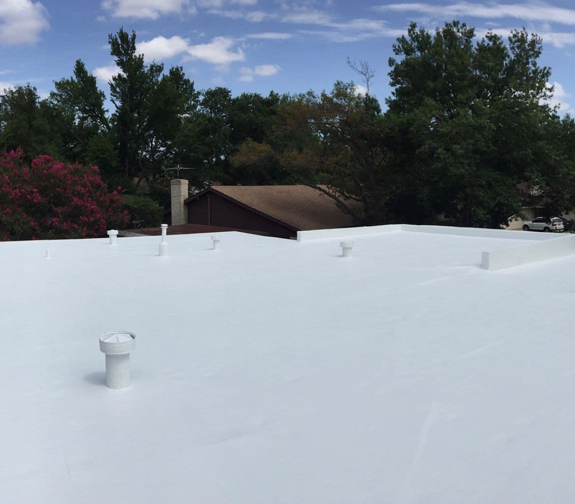 Completed roofing project